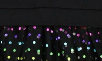 Zunie Kids' Drop Waist Sequin Tutu Dress In Black