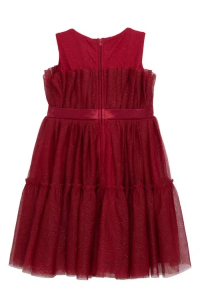 Speechless Kids' Red Glitter Cupcake Tulle Party Dress In Brown