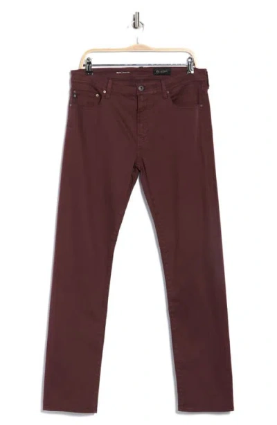 Ag Tellis Modern Slim Pants In Burgundy