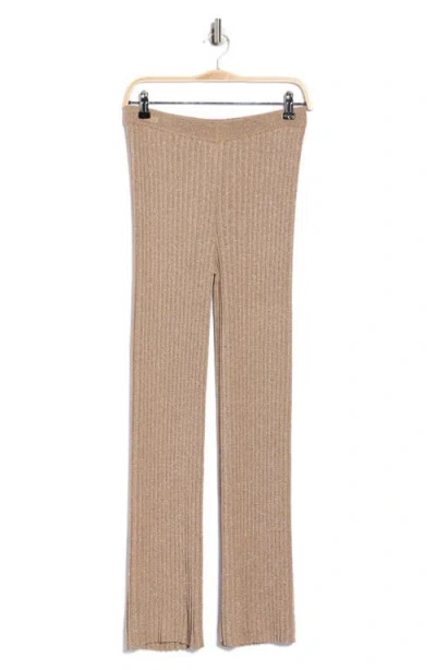 T Tahari Rib Pull-on Pants In Neutral