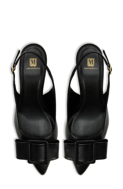 Bruno Magli Mona Pointed Toe Slingback Pump In Black