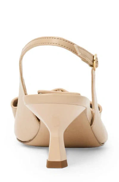 Bruno Magli Mona Pointed Toe Slingback Pump In Neutral