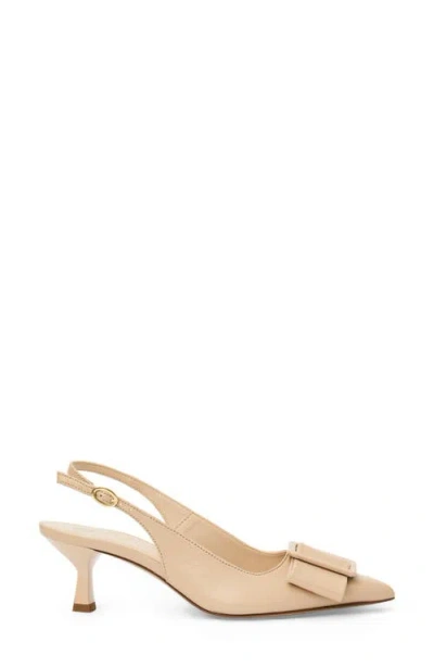 Bruno Magli Mona Pointed Toe Slingback Pump In Neutral