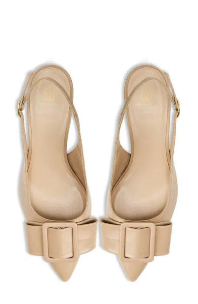 Bruno Magli Mona Pointed Toe Slingback Pump In Neutral