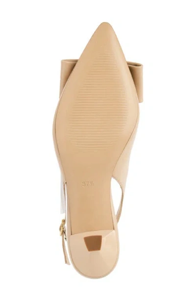 Bruno Magli Mona Pointed Toe Slingback Pump In Neutral