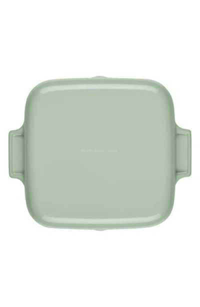 Kitchenaid Enamel 11-inch Grill Roasting Cast Iron Pan In Green