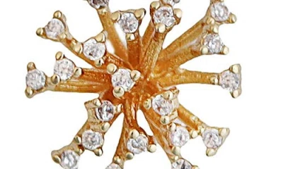 Panacea Set Of 3 Cubic Zirconia Starburst Stud Earrings In Multi