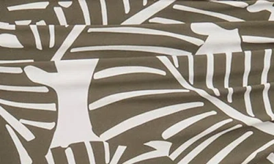 Dkny Surplice V-neck One-piece Swimsuit In Green