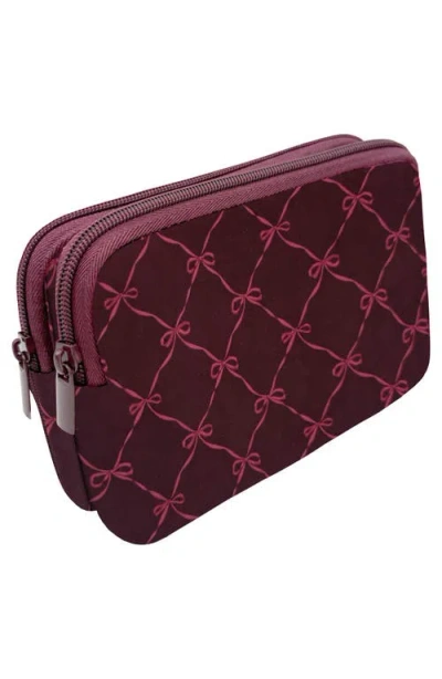 Mytagalongs Double Zip Easy View Pouch In Multi