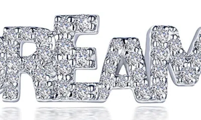 Lafonn Pavé Simulated Diamond 'dream' Pendant Necklace In Silver