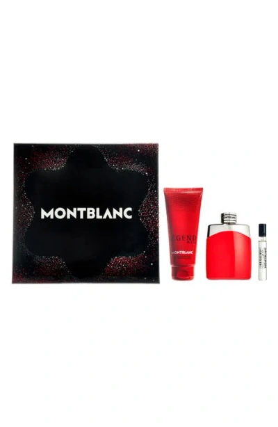Montblanc Legend Red Eau De Parfum Set In Multi