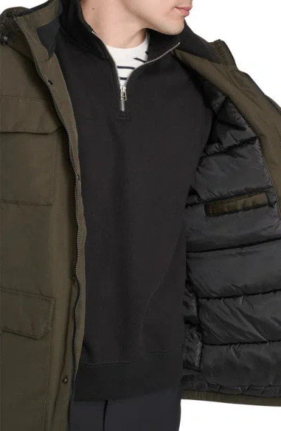 Kenneth Cole New York Oxford Water Resistant Parka In Green