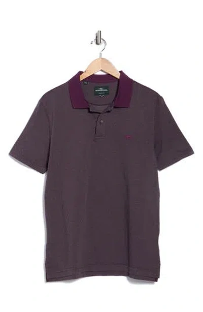 Rodd & Gunn Redwood Pass Cotton Polo In Purple