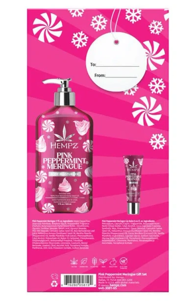 Hempz Festive Mint Hydration Gift Set In Pink