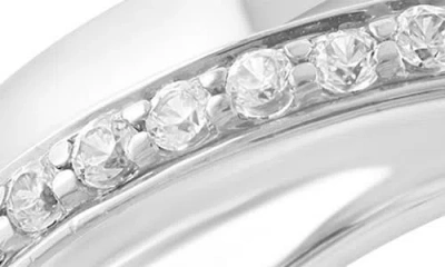 Effy Sterling Silver White Ziron Band Ring In Silver