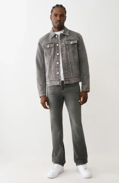 True Religion Jesse Trucker Jacket In Gray