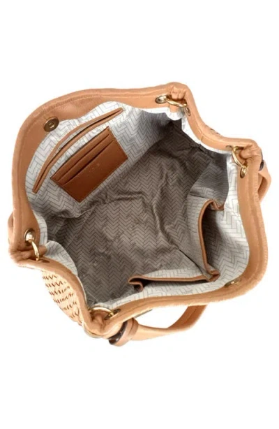 Lodis Audrey Woven Shoulder Bag In Brown