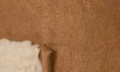 Blu Pepper Faux Shearling & Faux Suede Jacket In Brown