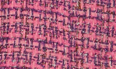 Area Stars Clover Short Sleeve Tweed Minidress In Pink