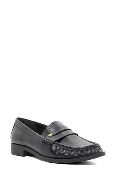 Dune London Galex Penny Loafer In Black