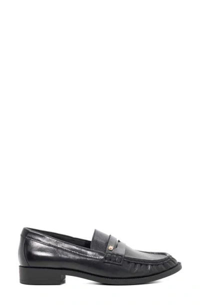 Dune London Galex Penny Loafer In Black