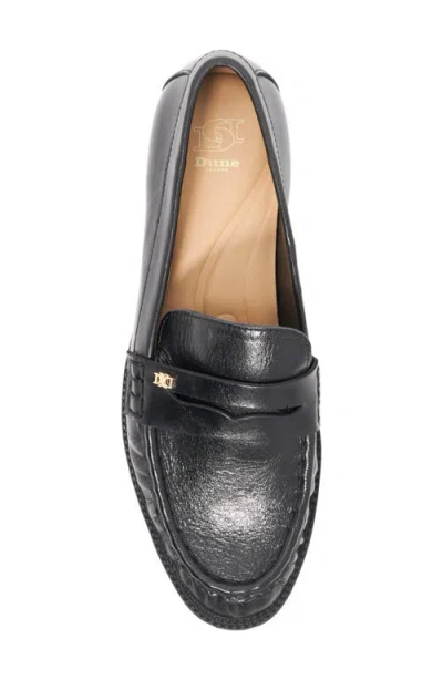 Dune London Galex Penny Loafer In Black