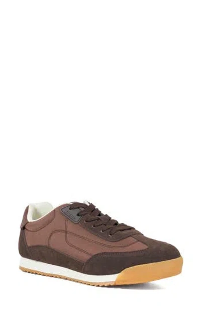 Dune London Emanie Suede Sneaker In Brown