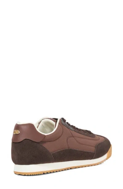 Dune London Emanie Suede Sneaker In Brown
