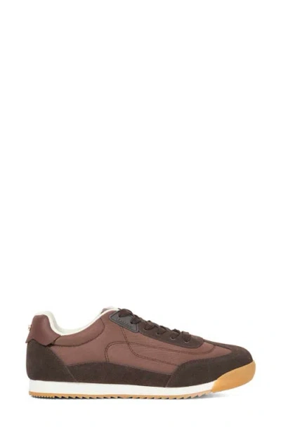 Dune London Emanie Suede Sneaker In Brown
