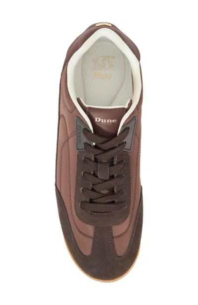 Dune London Emanie Suede Sneaker In Brown