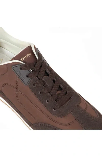 Dune London Emanie Suede Sneaker In Brown
