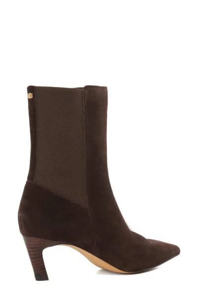 Dune London Orlai Pointed Toe Bootie In Brown