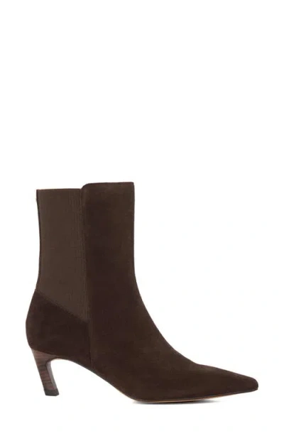 Dune London Orlai Pointed Toe Bootie In Brown
