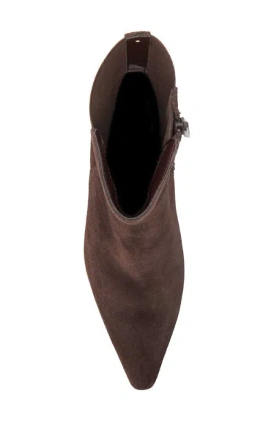 Dune London Orlai Pointed Toe Bootie In Brown