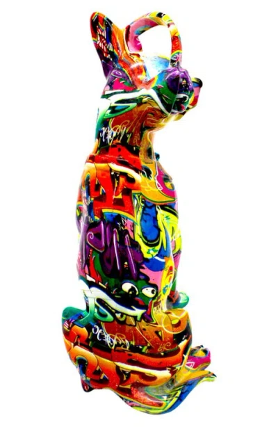 Interior Illusions Street Art Headphone Chihuahua Statue In Multi