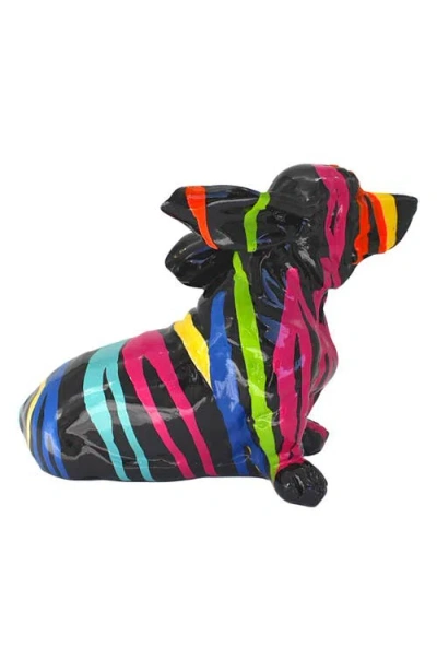 Interior Illusions Graffiti Windy Sitting Puppy Statue In Multi