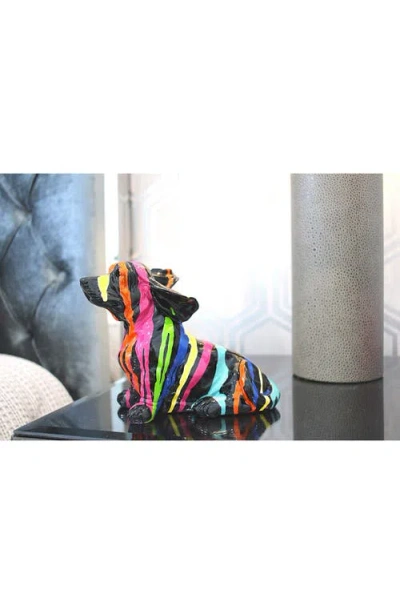 Interior Illusions Graffiti Windy Sitting Puppy Statue In Multi
