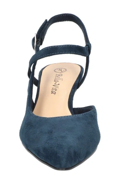 Bella Vita Kayce Pointed Toe Pump In Blue