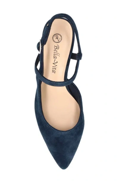 Bella Vita Kayce Pointed Toe Pump In Blue