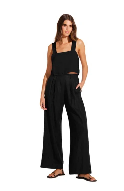 Vitamin A Tallows Crop Top Black In Black