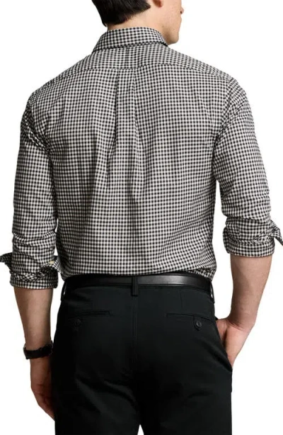 Polo Ralph Lauren Classic Fit Gingham Sanded Twill Button-down Shirt In Multi