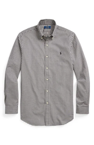 Polo Ralph Lauren Classic Fit Gingham Sanded Twill Button-down Shirt In Multi