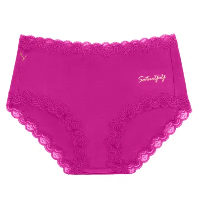 Uwila Warrior Women's Purple Soft Silk Days Of The Week- Festival Fuschia In Pink