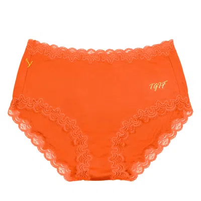 Uwila Warrior Women's Soft Silk Days Of The Week- Spicy Orange In Orange