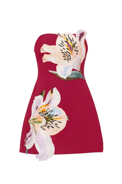 Maison Aureus Women's Pink / Red Marie Dress - Red In Multi