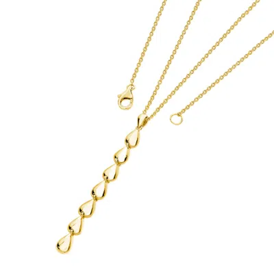 Lucy Quartermaine Women's Long Tear Drop Pendant In Gold Vermeil In Gold