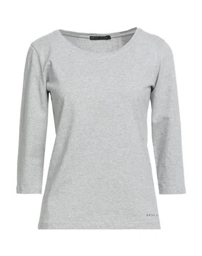 Brian Dales Woman T-shirt Light Grey Size Xl Cotton In Gray