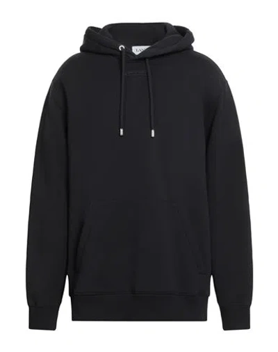 Lanvin Man Sweatshirt Black Size L Cotton, Elastane, Polyester In Black
