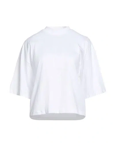 Daniele Fiesoli Collezione N_01 Woman T-shirt White Size L Cotton In White