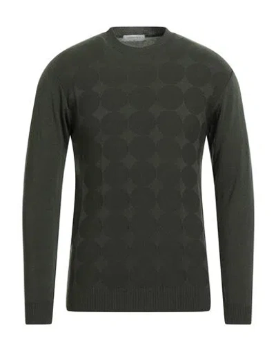Roberto P  Luxury Roberto P Luxury Man Sweater Military Green Size 3xl Virgin Wool, Merino Wool, Polyamide, Elastane In Green